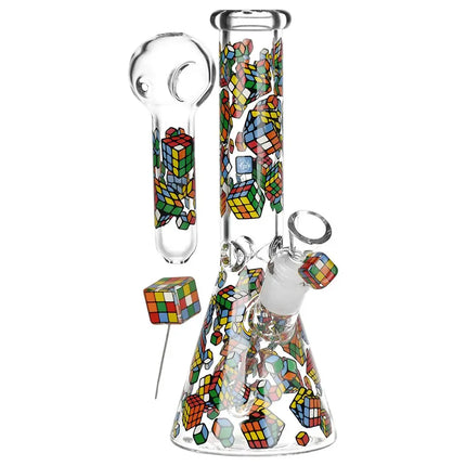 Pulsar Greatest Hits Series Glow Herb Pipe Duo / 10" / 14mm F Smoke Drop