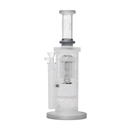 Human Grade Sacred Straight Sandblasted Glass Water Pipe