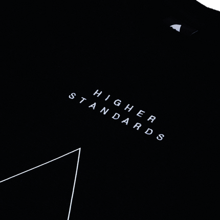 Higher Standards T-Shirt - Embroidered Triangle