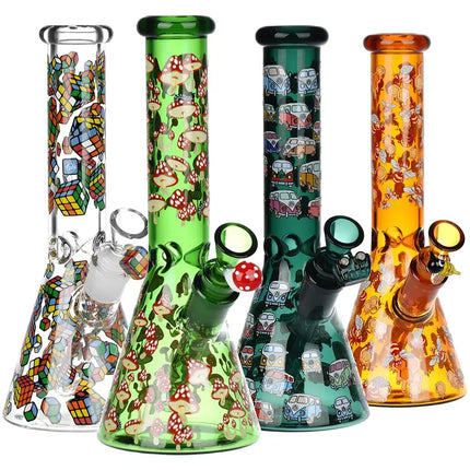 Pulsar Greatest Hits Series Glow Herb Pipe Duo / 10" / 14mm F Smoke Drop