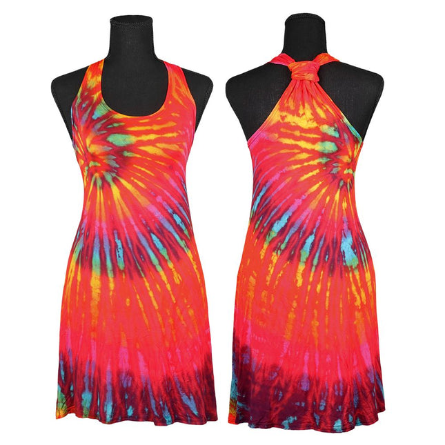 Tie Dye Tank Top Mini Dress - One Size / 25"
