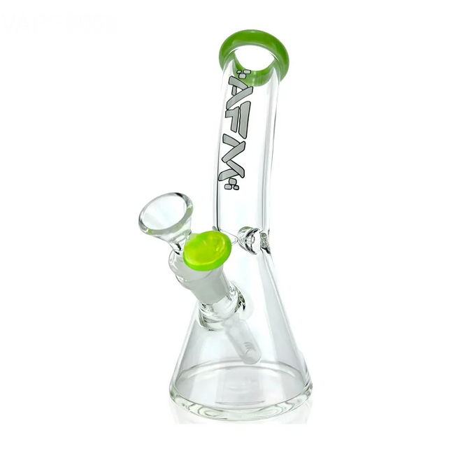 AFM Glass 8.5" Bent Beaker Glass Water Pipe - Vape Boss