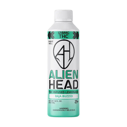 Alien Head D9 THC Lemonade | 16oz | 128mg | 4ct - Vape Boss