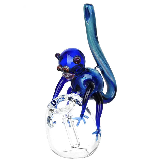 Blue Monkey Bubbler Pipe - 5.75" - Vape Boss