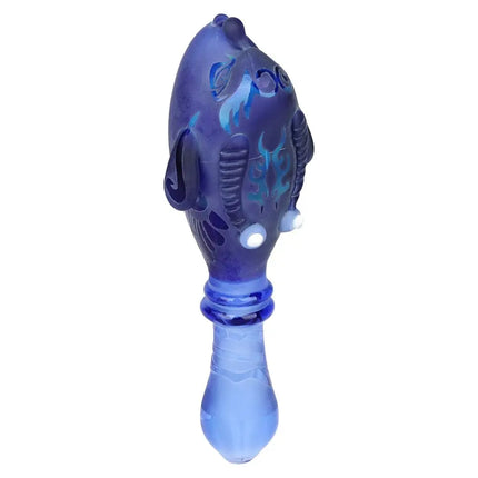 Braids of Avatar Sandblasted Glass Hand Pipe - 5.75" / Colors Vary - Vape Boss