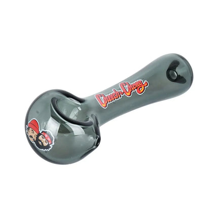 Cheech & Chong Glass Happy Herbs Spoon Pipe | 4.5" - Vape Boss