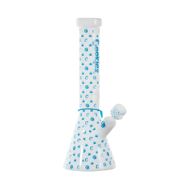 Cookies V Beaker Glass Water Pipe | 13.75" | 14mm F - Vape Boss