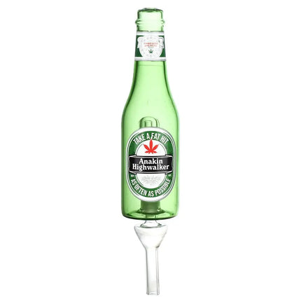 Dabtized Beer Burner Dab Straw & Dry Herb Pipe - 7.75" / 10mm F / Designs Vary - Vape Boss