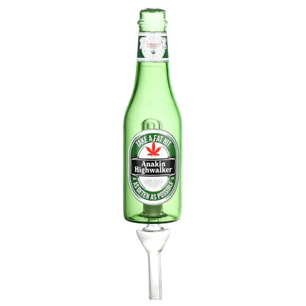 Dabtized Beer Burner Dab Straw & Dry Herb Pipe - 7.75" / 10mm F / Designs Vary - Vape Boss