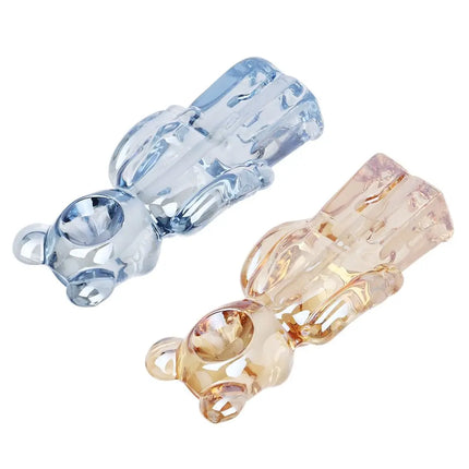 Doing The Bear Minimum Glass Hand Pipe - 4.25" / Colors Vary - Vape Boss