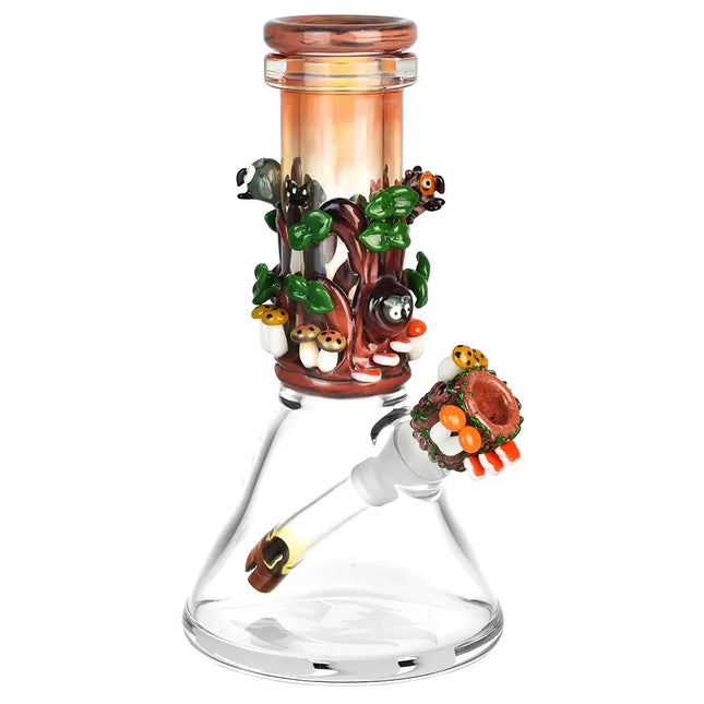Empire Glassworks Baby Beaker Water Pipe - 8"/14mm F/Renew the Redwood - Vape Boss