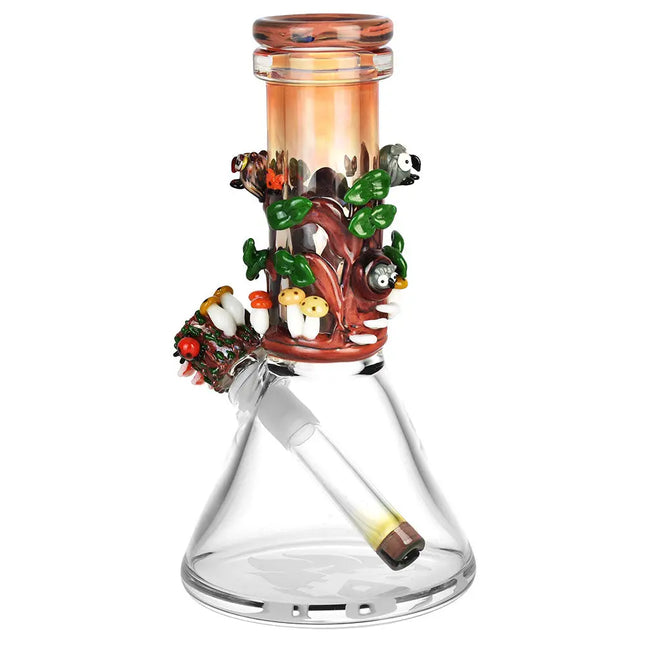 Empire Glassworks Baby Beaker Water Pipe - 8"/14mm F/Renew the Redwood - Vape Boss