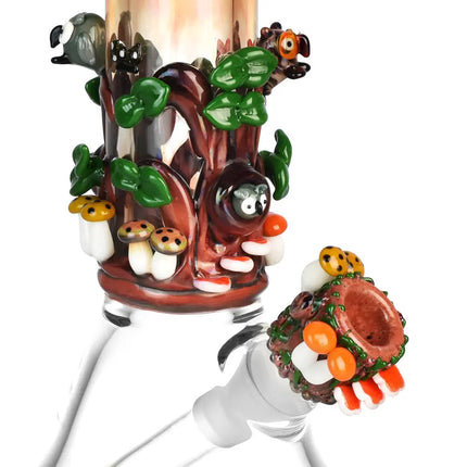 Empire Glassworks Baby Beaker Water Pipe - 8"/14mm F/Renew the Redwood - Vape Boss