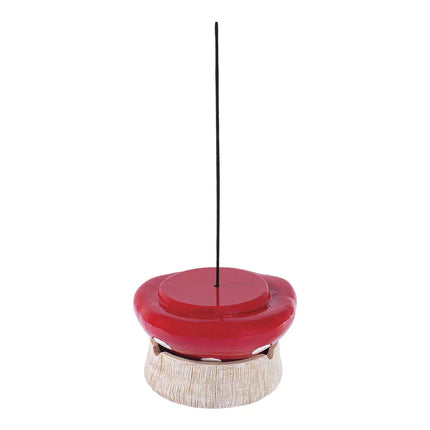 Fujima Red Mushroom Covered Ashtray - 4.75" - Vape Boss