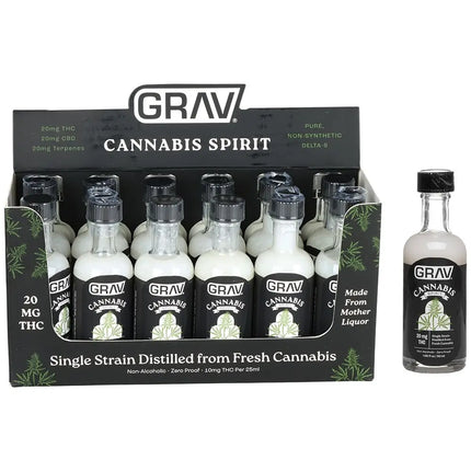 GRAV Black Label D9 THC Spirits - 20mg / 50ML 12ct - Vape Boss