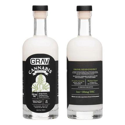 GRAV Black Label D9 THC Spirits - 250mg / 750ML - Vape Boss