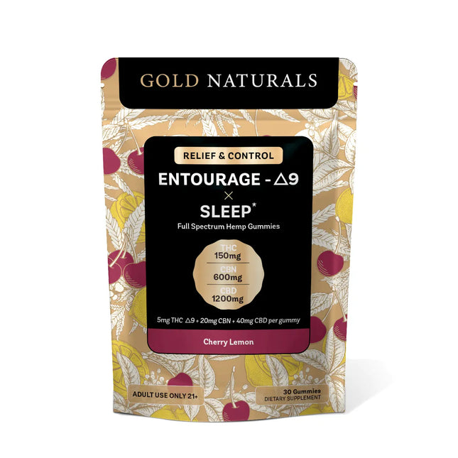 Gold Naturals 5 mg Entourage Δ9 x Sleep Gummy - Vape Boss