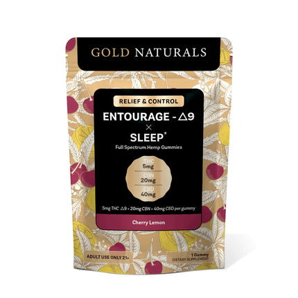 Gold Naturals 5 mg Entourage Δ9 x Sleep Gummy - Vape Boss