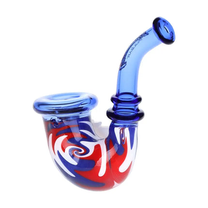 Grateful Dead x Pulsar Bolt Handle Wig Wag Glass Sherlock Pipe - 5" - Vape Boss