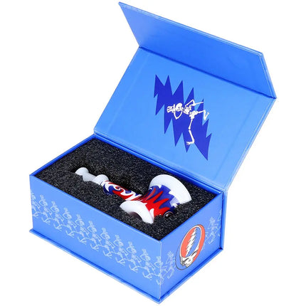 Grateful Dead x Pulsar Bolt Wig Wag Glass Hammer Hand Pipe - 4" - Vape Boss