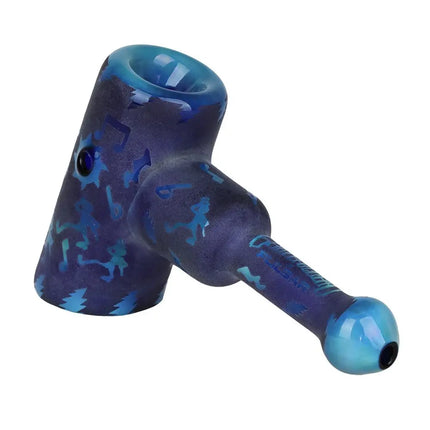 Grateful Dead x Pulsar Ethereal Music Etched Glass Hammer Bubbler - 5" - Vape Boss
