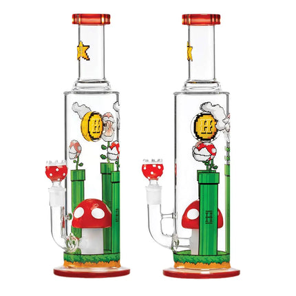 Hemper Gaming Flower Glass Water Pipe | 14mm F - Vape Boss