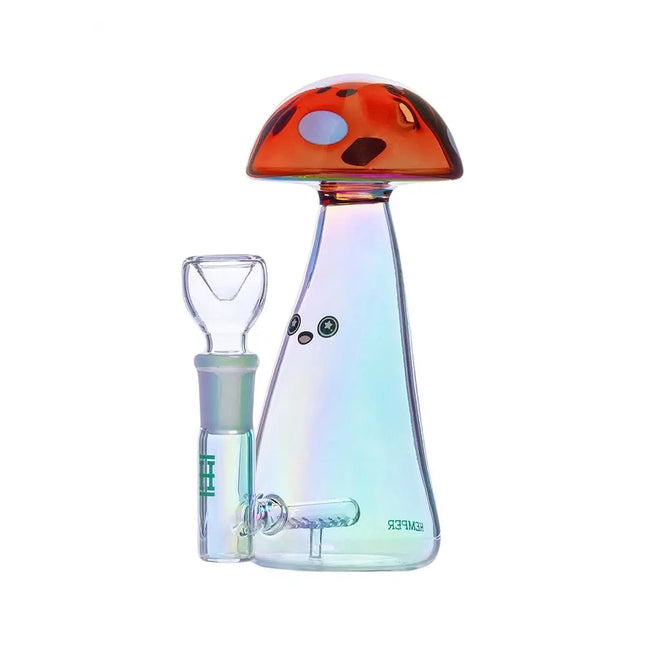Hemper Trippy Shroom Glass Water Pipe - 5.75" / 14mm F - Vape Boss