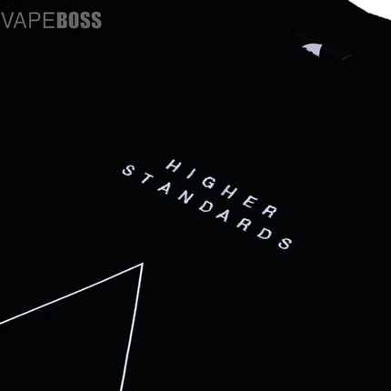 Higher Standards T-Shirt - Embroidered Triangle - Vape Boss