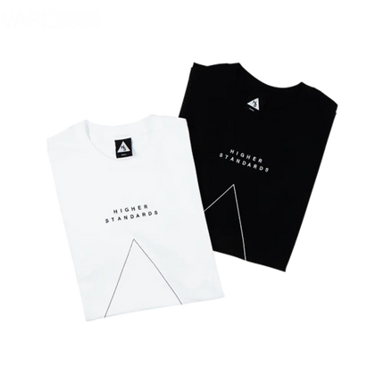 Higher Standards T-Shirt - Embroidered Triangle - Vape Boss
