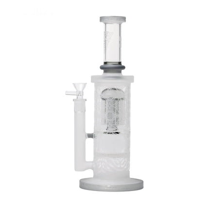 Human Grade Sacred Straight Sandblasted Glass Water Pipe - Vape Boss