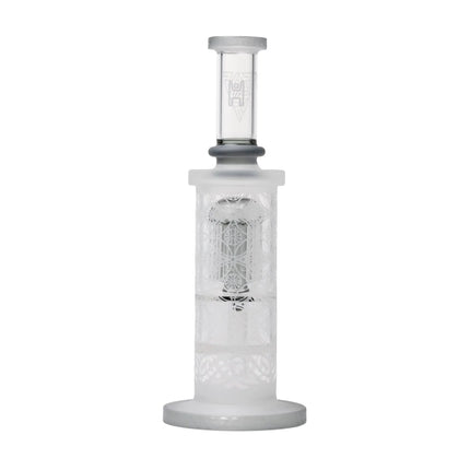 Human Grade Sacred Straight Sandblasted Glass Water Pipe - Vape Boss