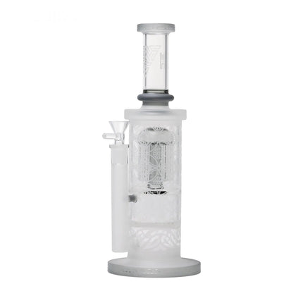 Human Grade Sacred Straight Sandblasted Glass Water Pipe - Vape Boss