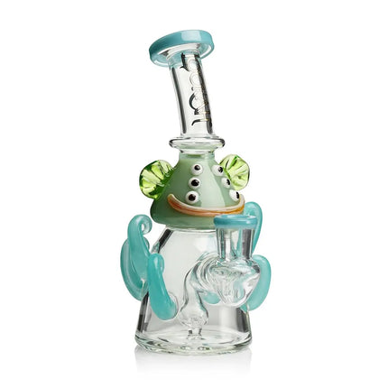 Lookah Glass 10" Mini Cute Six Eyes Clown Water Pipe - Vape Boss