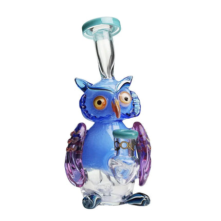 Lookah Glass 9" Mini Nerdy Owl Water Pipe - Vape Boss