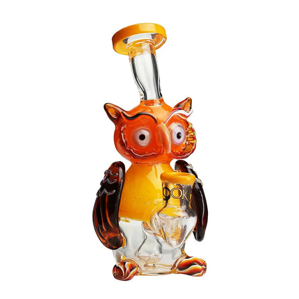 Lookah Glass 9" Mini Nerdy Owl Water Pipe - Vape Boss