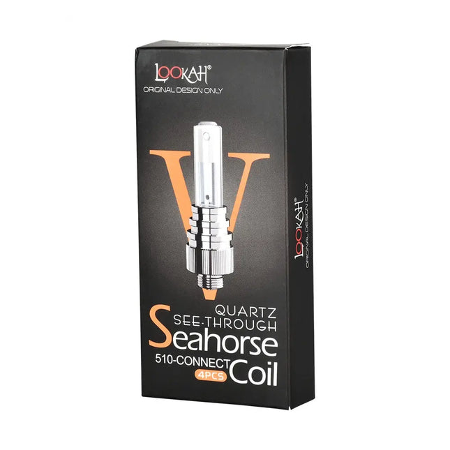 Lookah Seahorse Quartz See-Through Coil - 4 Pack - Vape Boss