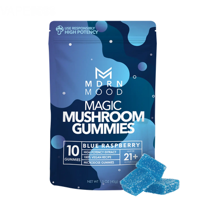 MDRN MOOD Magic Mushroom Gummies - Blue Raspberry - Vape Boss