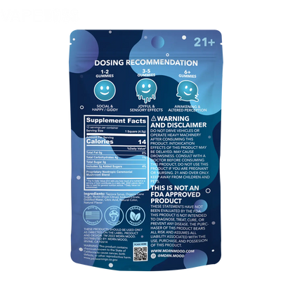 MDRN MOOD Magic Mushroom Gummies - Blue Raspberry - Vape Boss