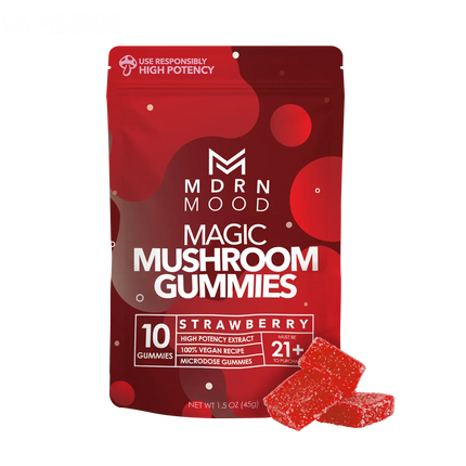 MDRN MOOD Magic Mushroom Gummies - Strawberry - Vape Boss