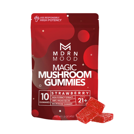MDRN MOOD Magic Mushroom Gummies - Strawberry - Vape Boss