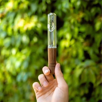 Marley Natural Glass & Walnut Steamroller - Vape Boss