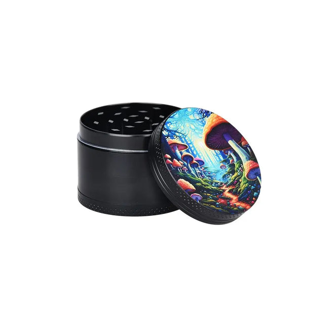 Mushroom Forest Glass Beaker Water Pipe Smoking Set - 7.75" - Vape Boss