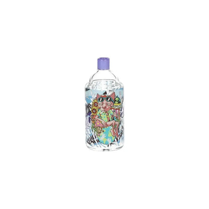 Pulsar Graffiti Series Spray Paint Glass Water Pipe Set / 7.5" / 14mm F Smoke Drop