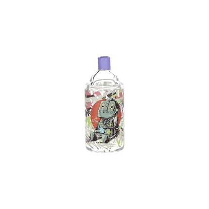Pulsar Graffiti Series Spray Paint Glass Water Pipe Set / 7.5" / 14mm F Smoke Drop