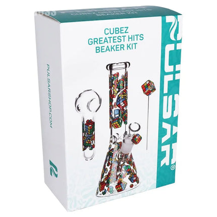Pulsar Greatest Hits Series Glow Herb Pipe Duo / 10" / 14mm F Smoke Drop