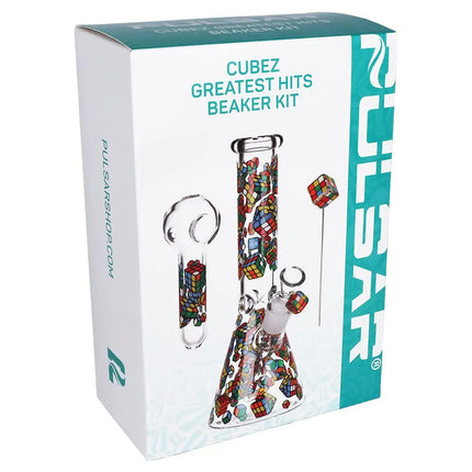 Pulsar Greatest Hits Series Glow Herb Pipe Duo / 10" / 14mm F Smoke Drop
