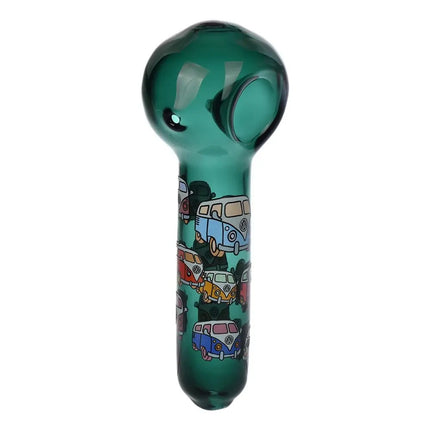 Pulsar Greatest Hits Series Glow Herb Pipe Duo / 10" / 14mm F Smoke Drop