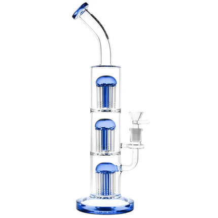 Pulsar Triple Jellyfish Perc Water Pipe | 14" | 14mm F - Vape Boss
