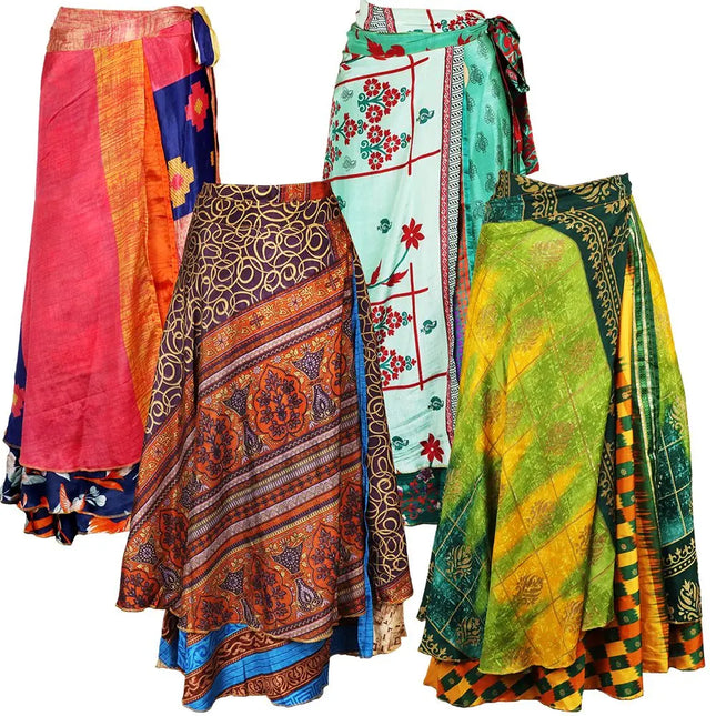 Silk Wrap Skirt - One Size / 36" - Vape Boss