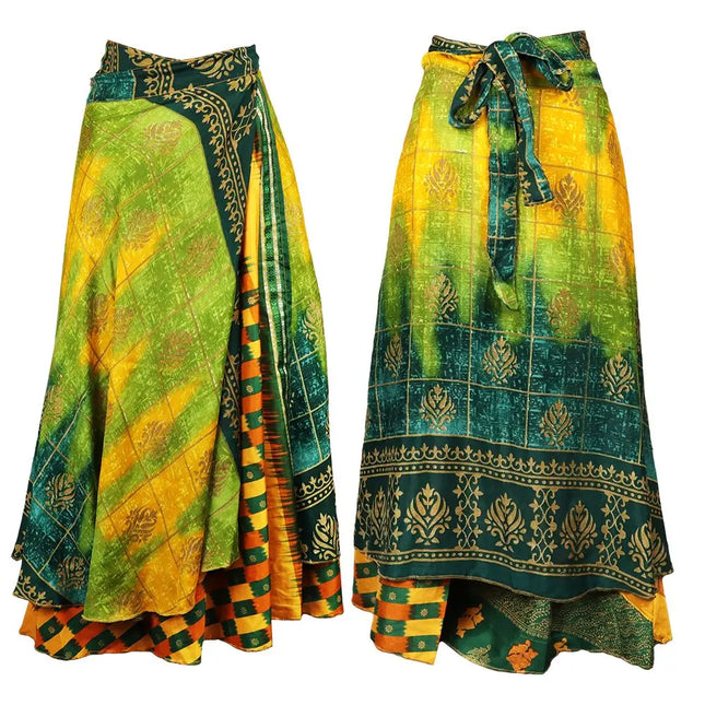 Silk Wrap Skirt - One Size / 36" - Vape Boss